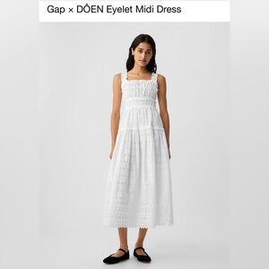 Gap x Doen  NWT Eyelet Midi Dress